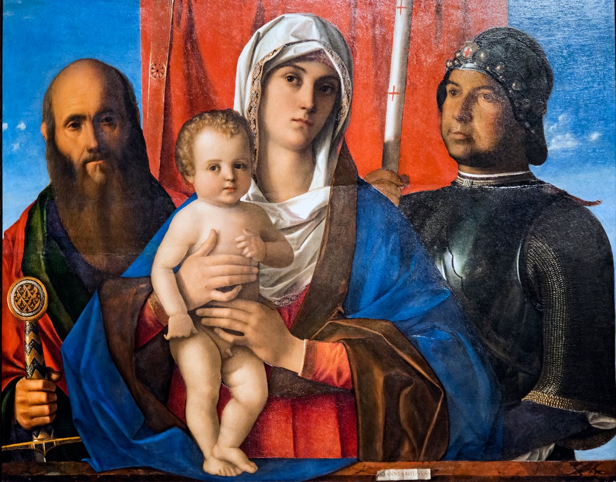 Madonna ja lapsi sekä Paul ja St George tekijältä Giovanni Bellini