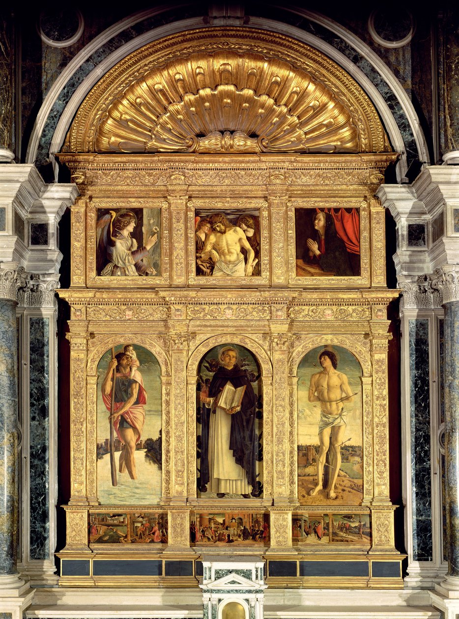 St. Vincent Ferrerin alttaritaulu, n. 1465 (polyptiikki) tekijältä Giovanni Bellini