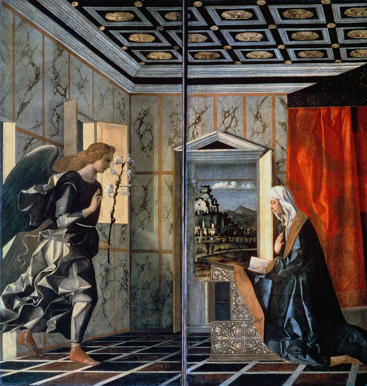 Ilmoitus (ennallistamista edeltävä) tekijältä Giovanni Bellini