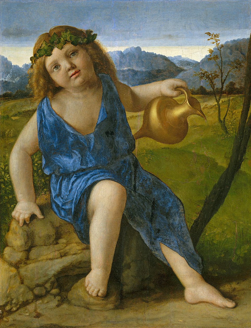 Bacchus-lapsi, noin 1505-10. tekijältä Giovanni Bellini