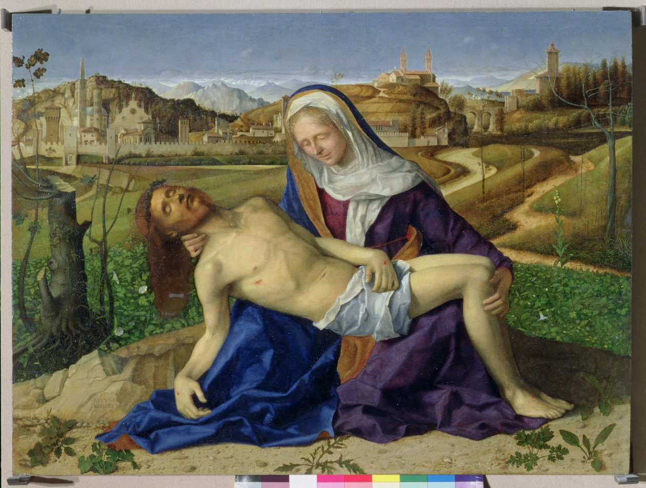 Pieta, n. 1505 (vuoden 1996 jälkeinen restaurointi) tekijältä Giovanni Bellini