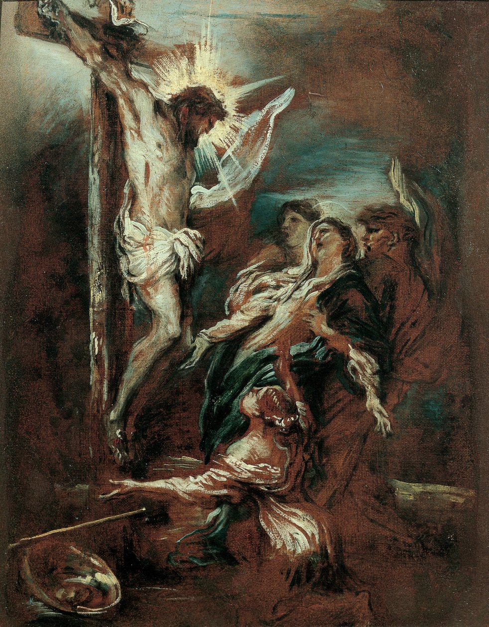 Ristiinnaulitseminen tekijältä Giovanni Benedetto Castiglione