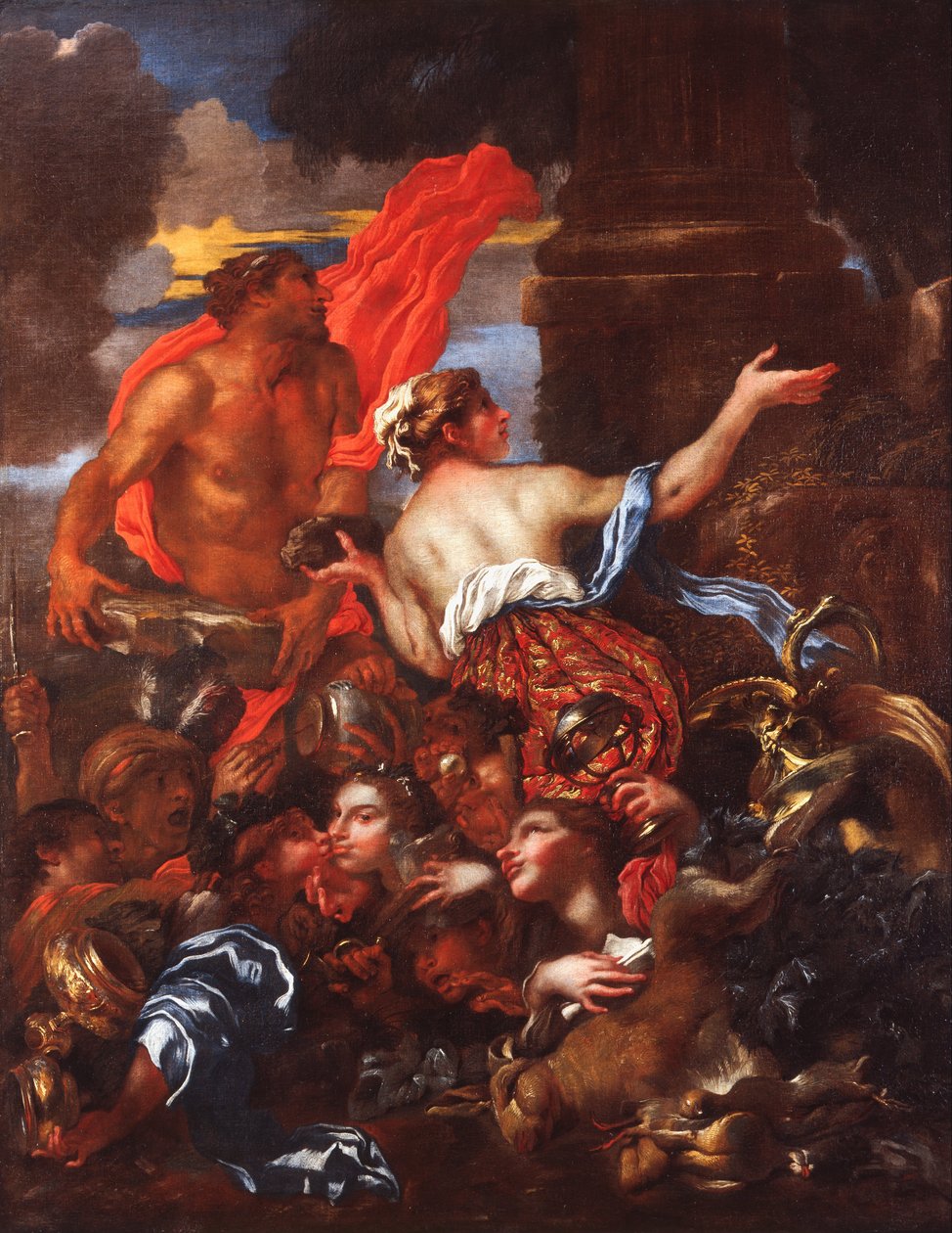 Deucalion ja Pyrrha tekijältä Giovanni Benedetto Castiglione