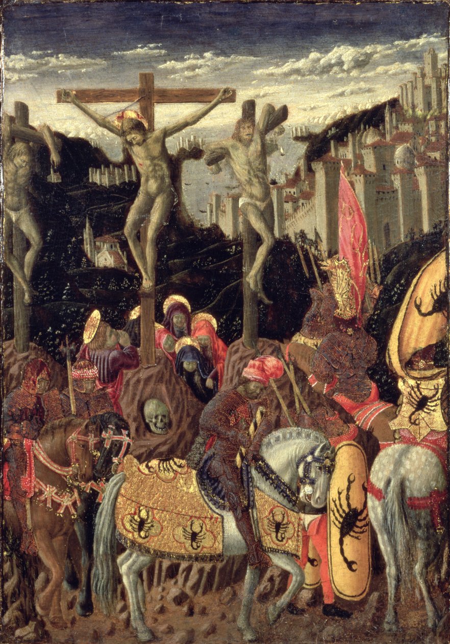 Ristiinnaulitseminen (tempera paneelissa) tekijältä Giovanni Boccati or Boccatto