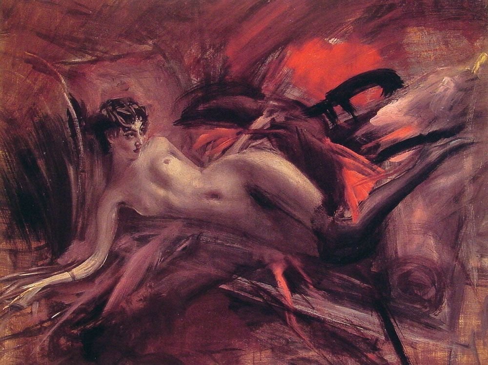 Nukkuva alaston tekijältä Giovanni Boldini