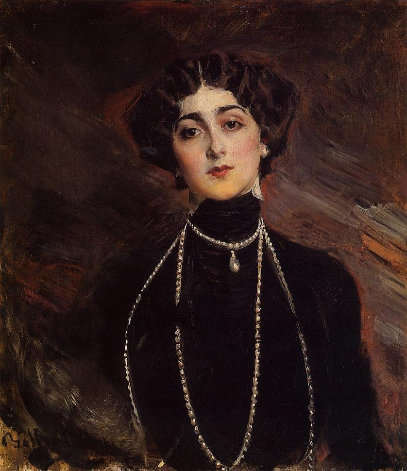 Oopperan laulaja Lina Cavalieri, tekijältä Giovanni Boldini