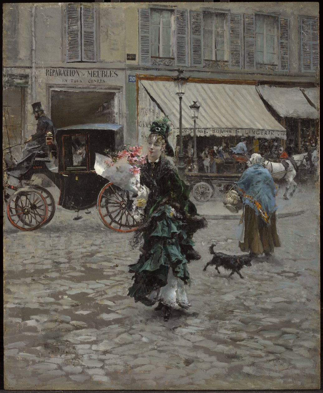Kadun ylittäminen tekijältä Giovanni Boldini