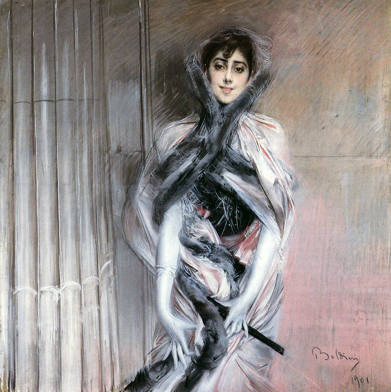 Emiliana Concha de Ossa, 1901 (pastelli kankaalle) tekijältä Giovanni Boldini