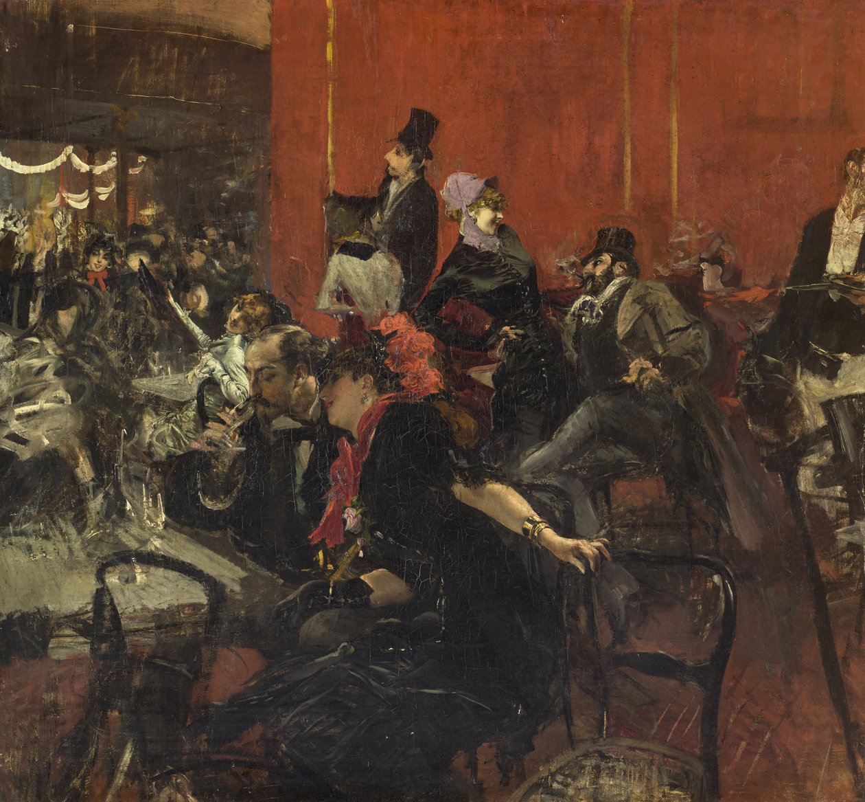 Juhla -kohtaus tekijältä Giovanni Boldini