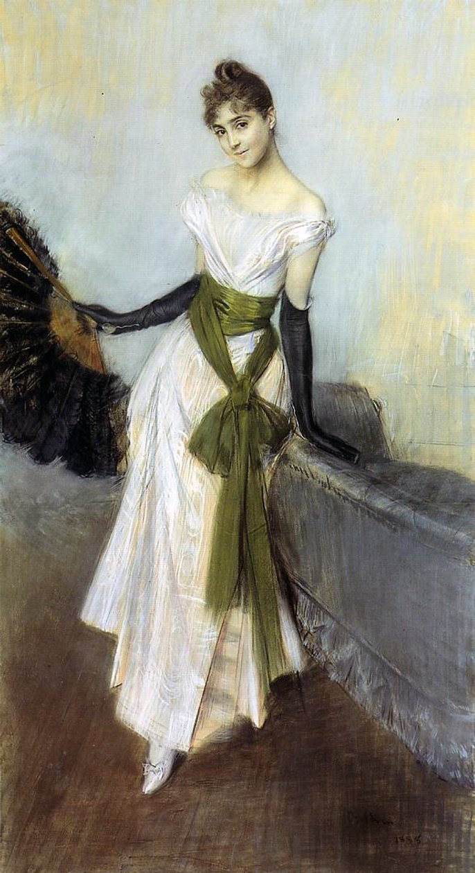 Signorina Concha de Ossa, 1888 (pastelli kankaalle) tekijältä Giovanni Boldini