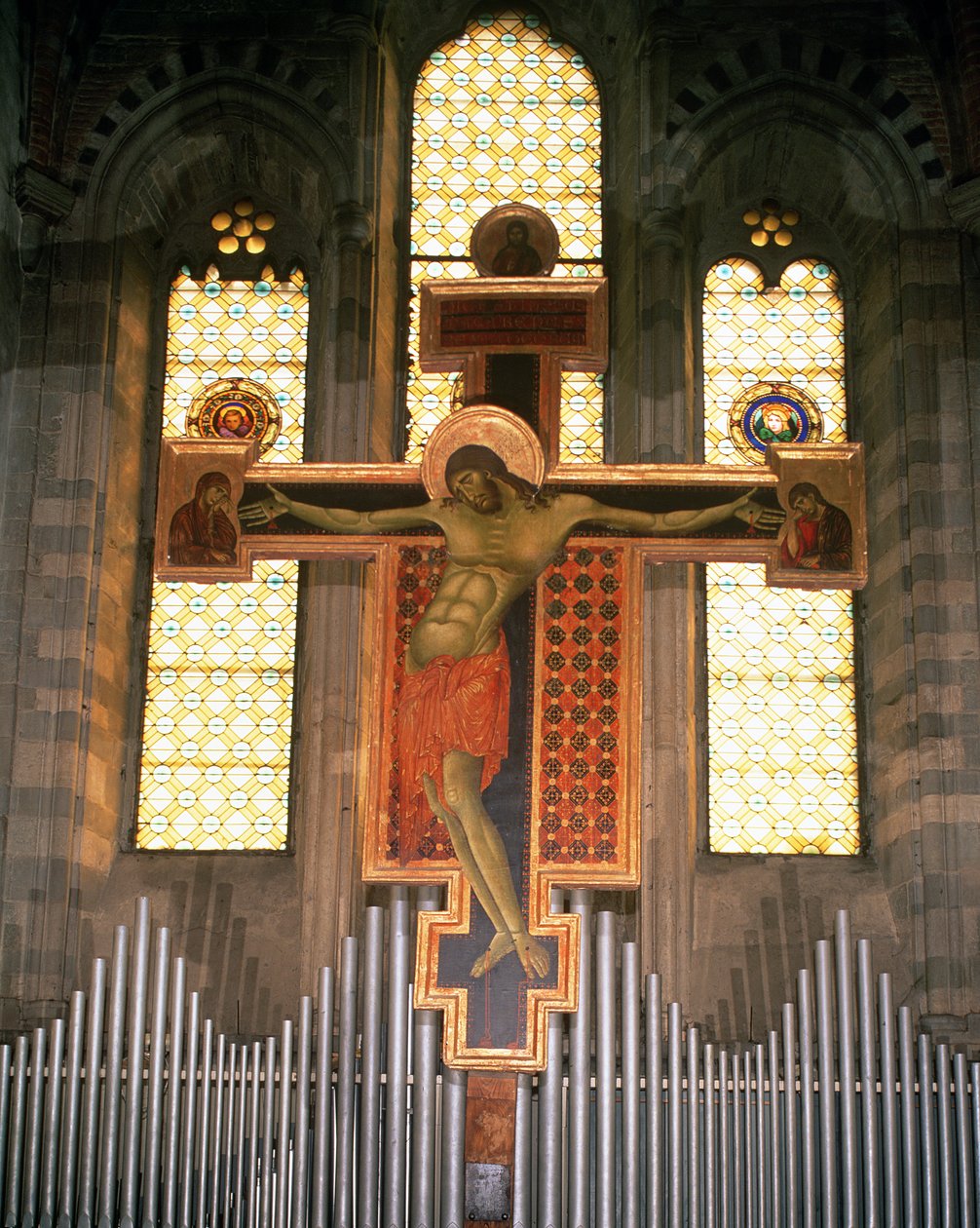 Krusifiksi (tempera paneelissa) tekijältä Giovanni Cimabue