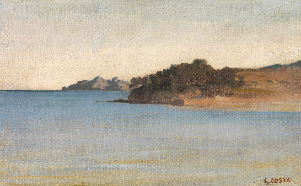 Portofino, noin 1858 tekijältä Giovanni Costa