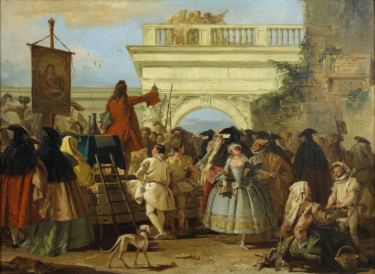 Charlatan tekijältä Giovanni Domenico Tiepolo