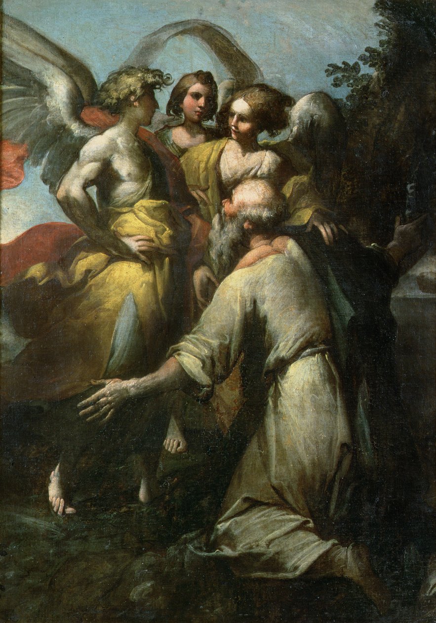 Abraham ja kolme enkeliä tekijältä Giovanni Donducci