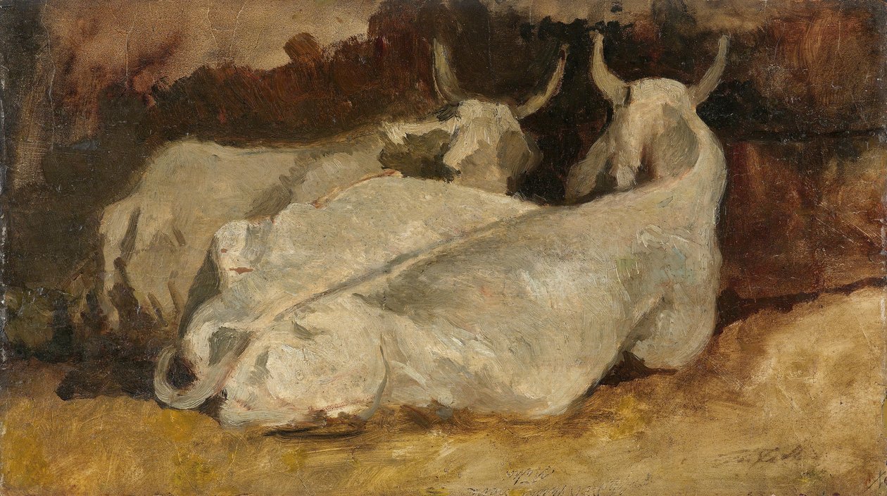 Valehtelevat lehmät tekijältä Giovanni Fattori