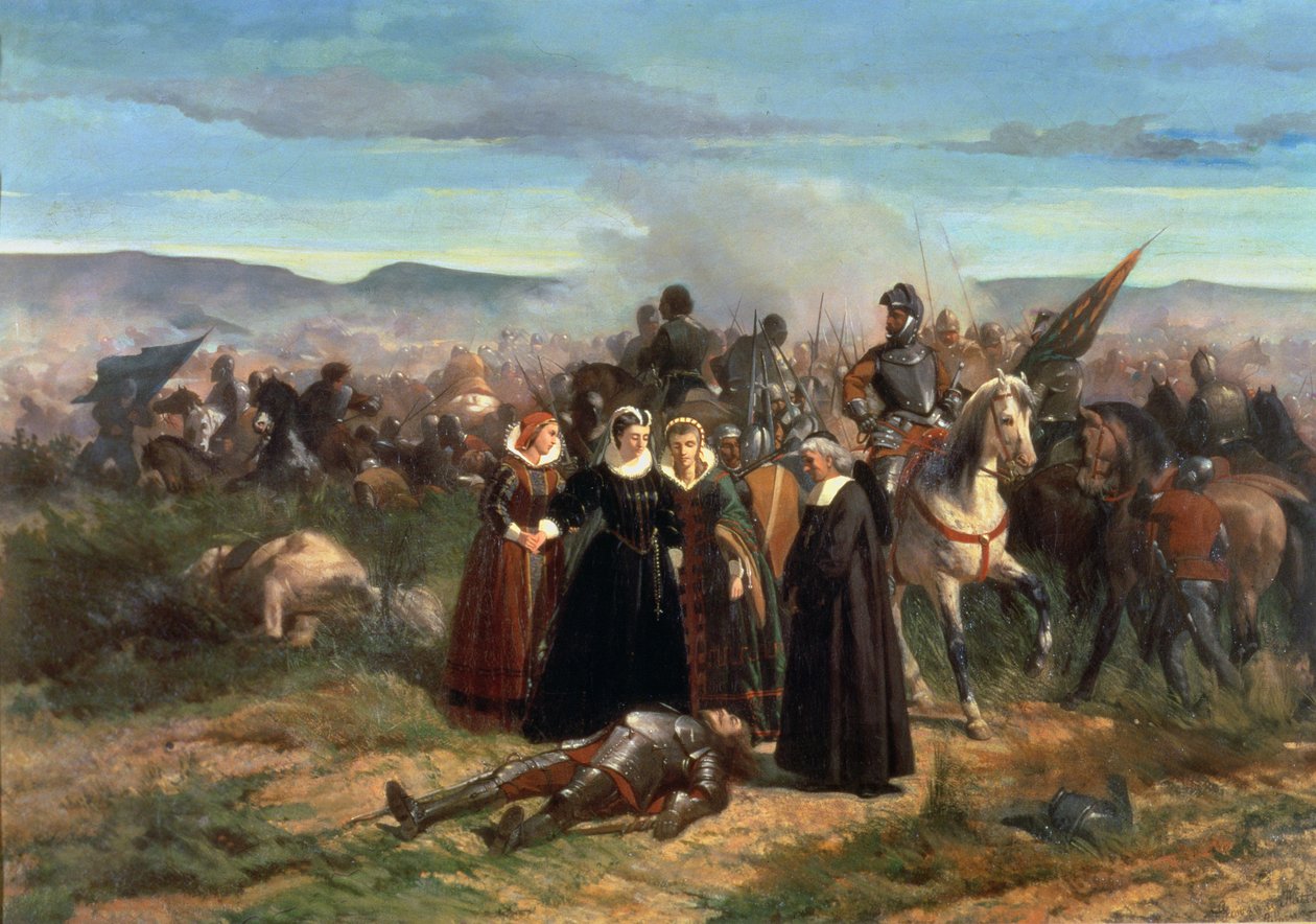 Mary Stuart Langsiden taistelussa toukokuussa 1568 tekijältä Giovanni Fattori