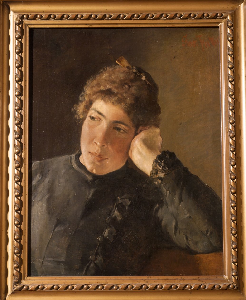 Naisen muotokuva, 1870 tekijältä Giovanni Fattori