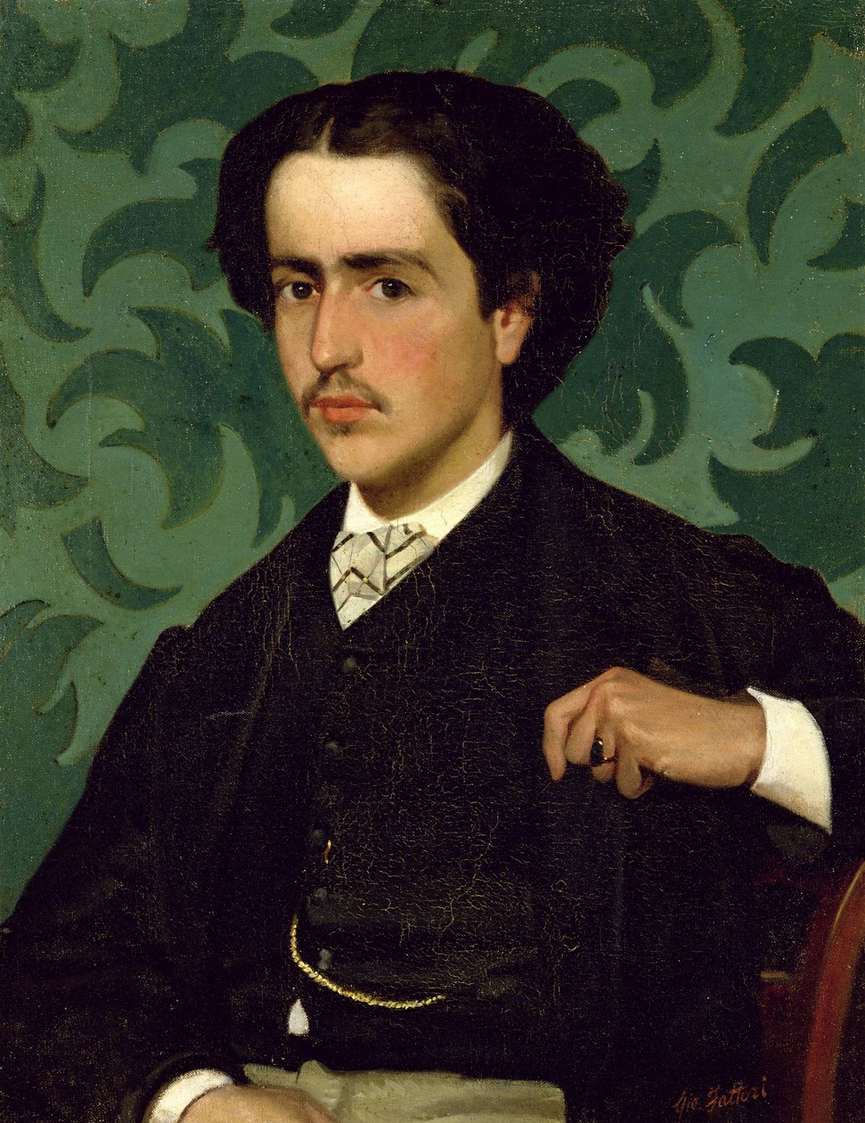 Nuoren miehen muotokuva tekijältä Giovanni Fattori