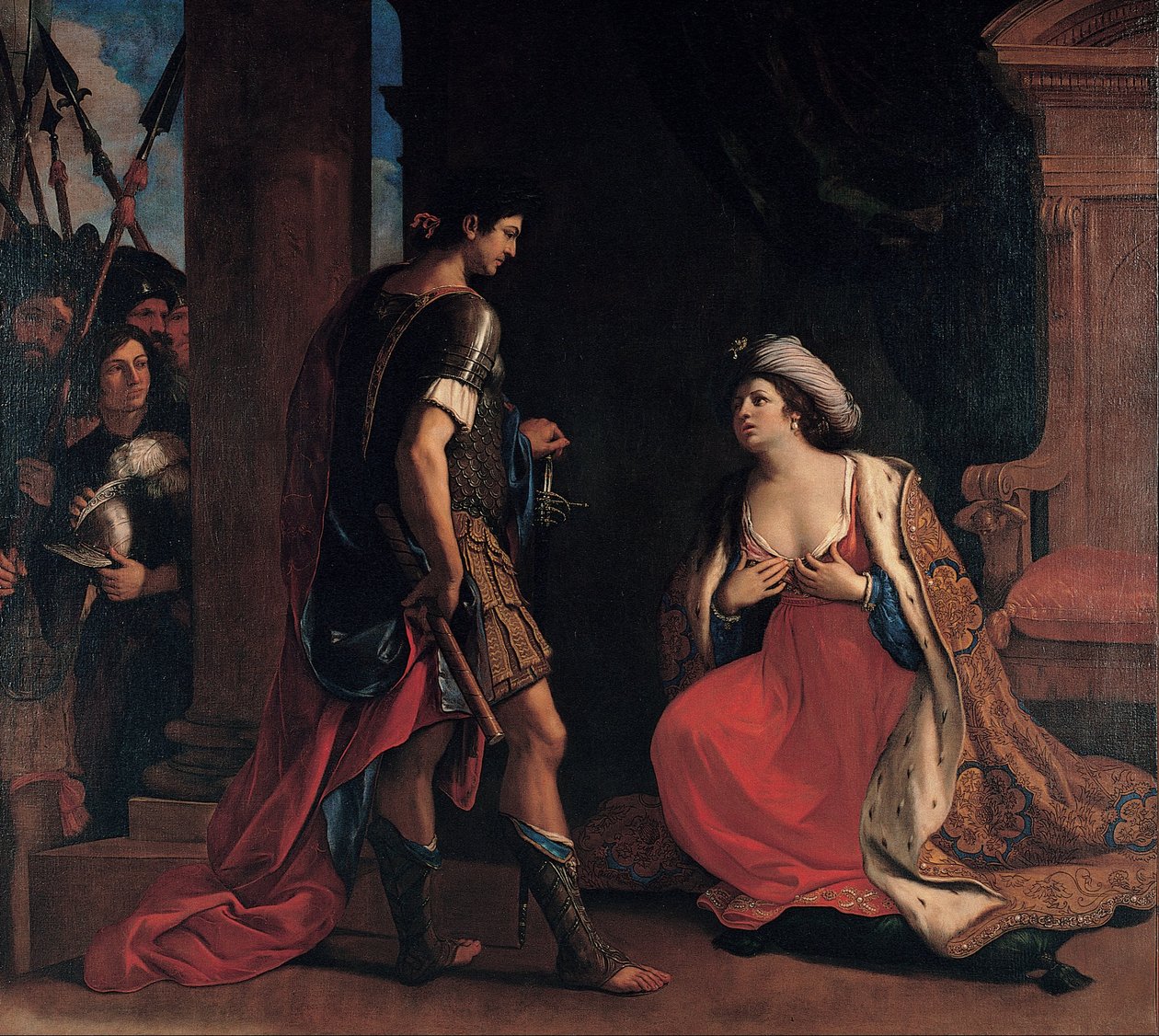 Kleopatra ja Octavianus tekijältä Giovanni Francesco Barbieri