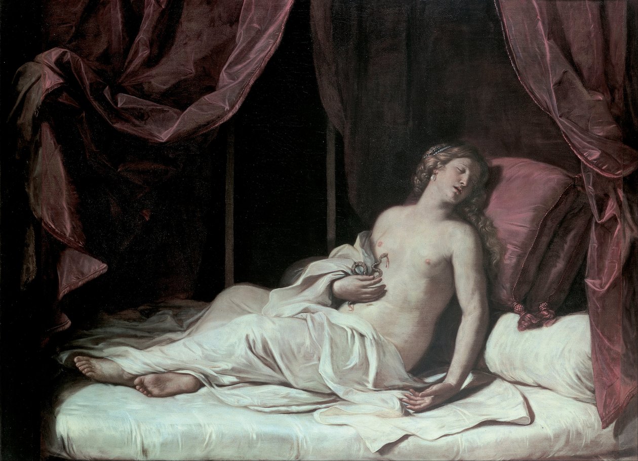 Kleopatran kuolema tekijältä Giovanni Francesco Barbieri