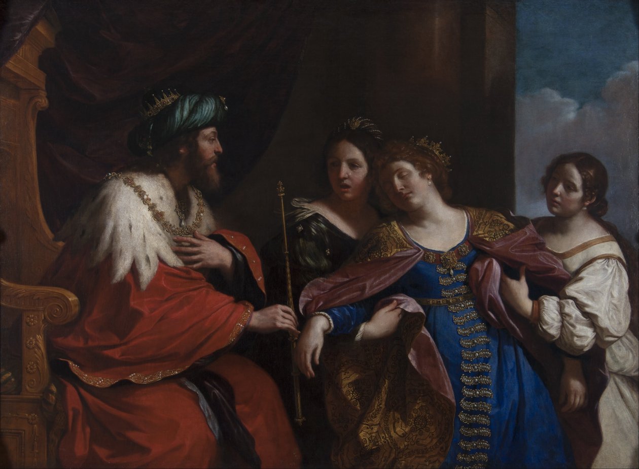 Ester ennen Ahasveeria tekijältä Giovanni Francesco Barbieri