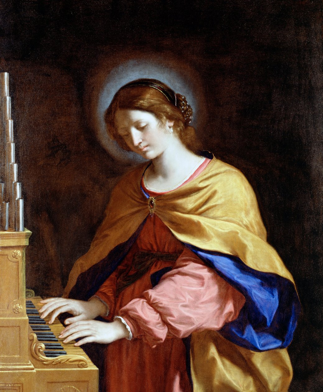 St. Cecilia tekijältä Giovanni Francesco Barbieri