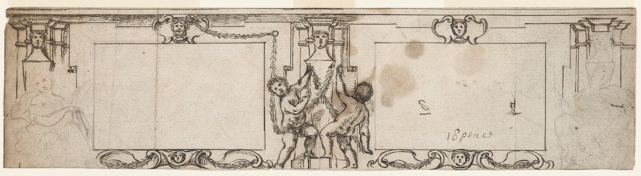 Veistettyjen paneelien hanke tekijältä Giovanni Francesco Romanelli