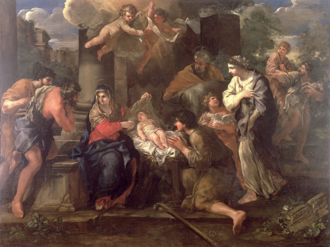 Paimenten palvonta tekijältä Giovanni Francesco Romanelli