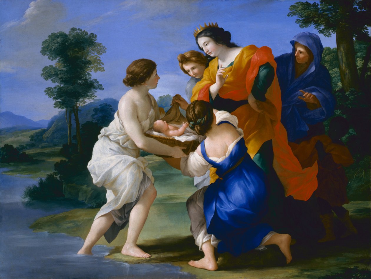 Mooseksen löytö tekijältä Giovanni Francesco Romanelli