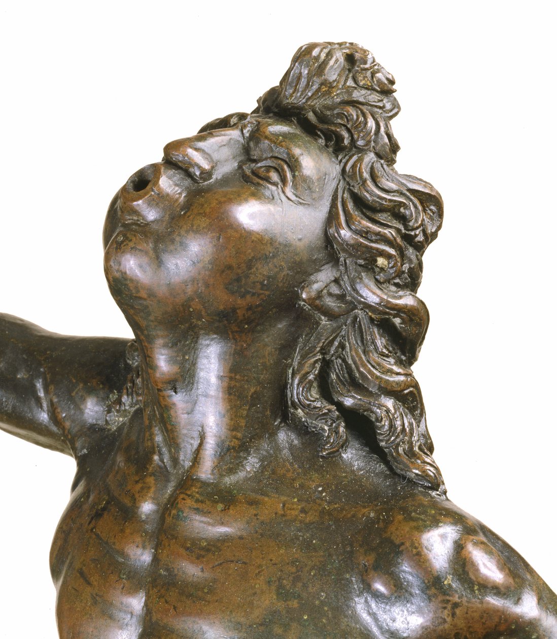 Yksityiskohta Mercuryn lennosta, n. 1515 kupariseoksesta, brecciasta ja puusta tekijältä Giovanni Francesco Rustici