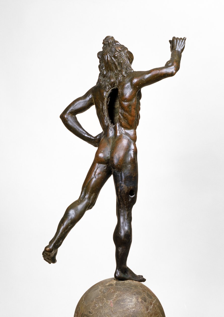 Merkurius lennossa, n.1515 (kupariseos, breksiat ja puu) tekijältä Giovanni Francesco Rustici