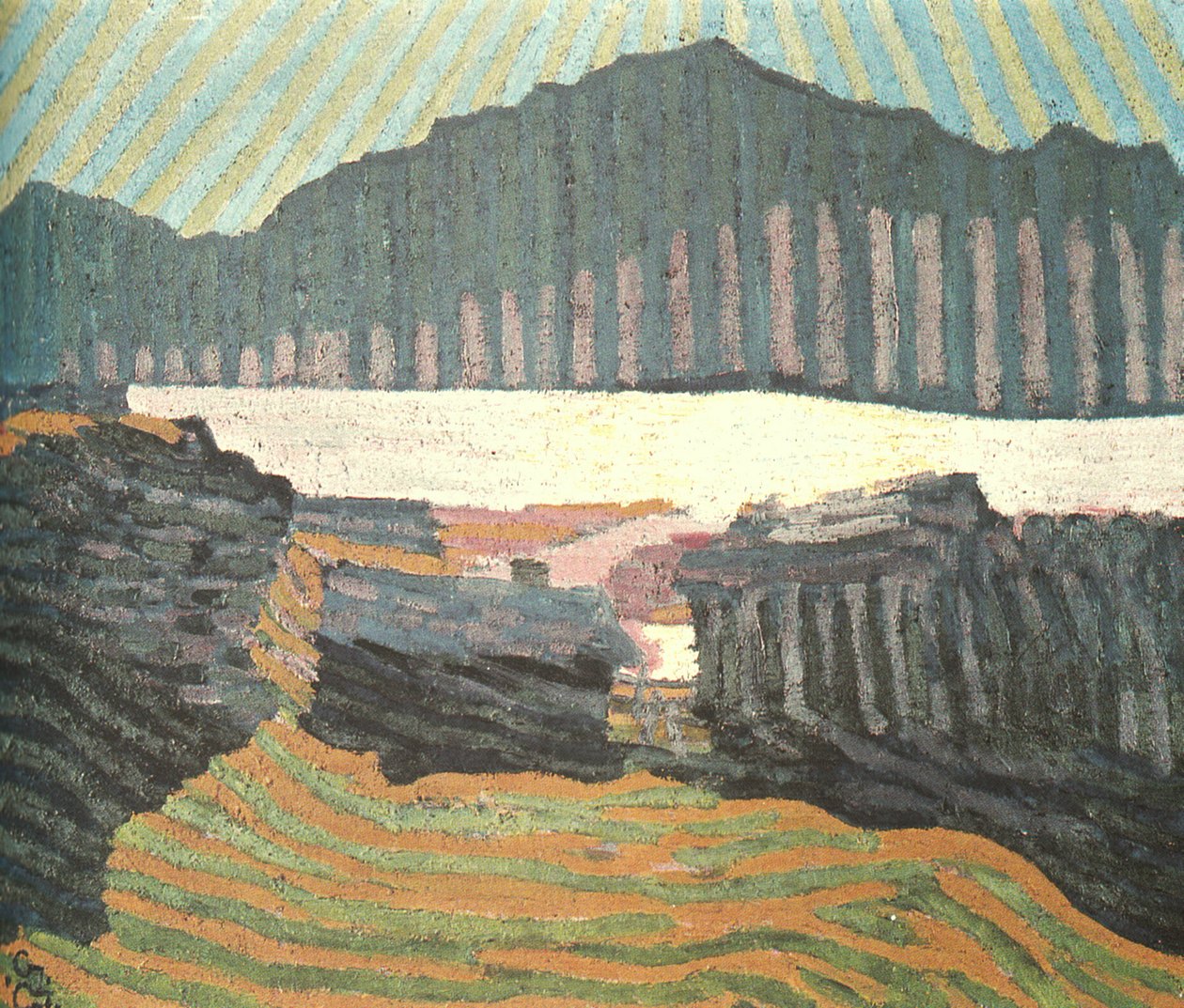 Näkymä Capolago Ticinolle tekijältä Giovanni Giacometti
