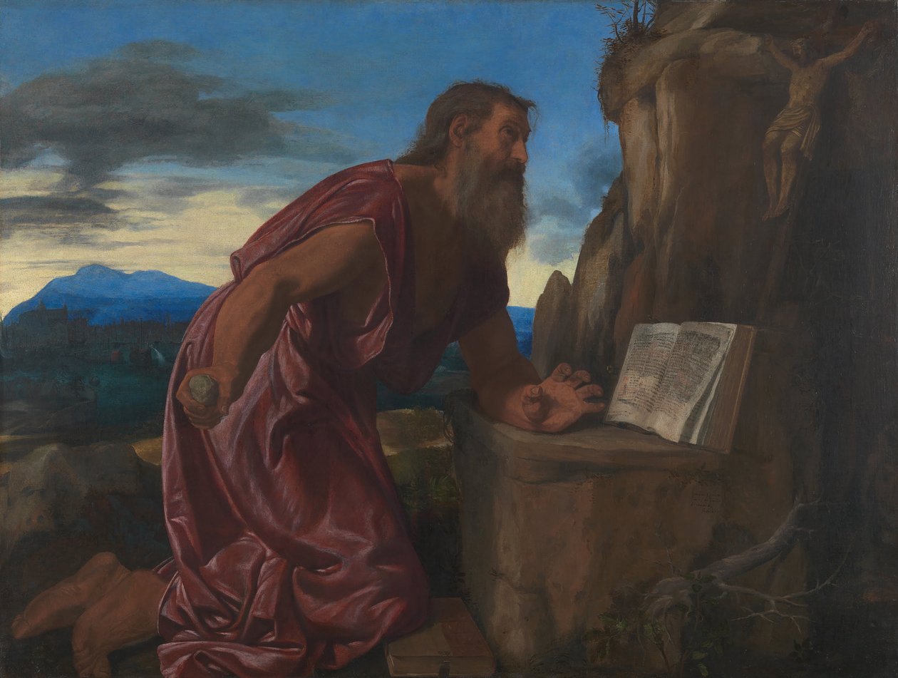 Pyhä Jerome tekijältä Giovanni Girolamo Savoldo