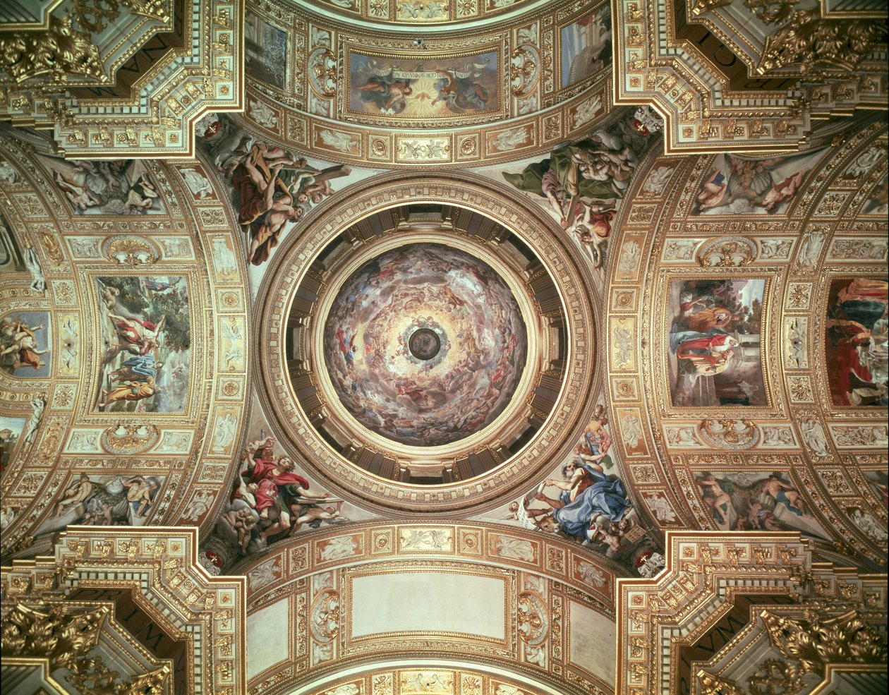 Vision of Paradise, freskot katossa ja Sant
