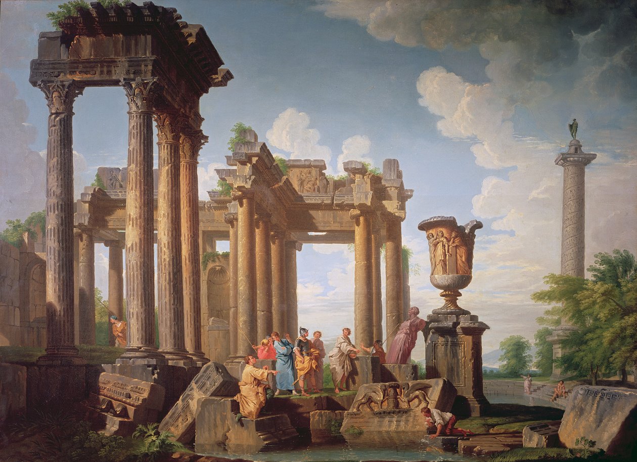 Klassinen kohtaus tekijältä Giovanni Paolo Pannini