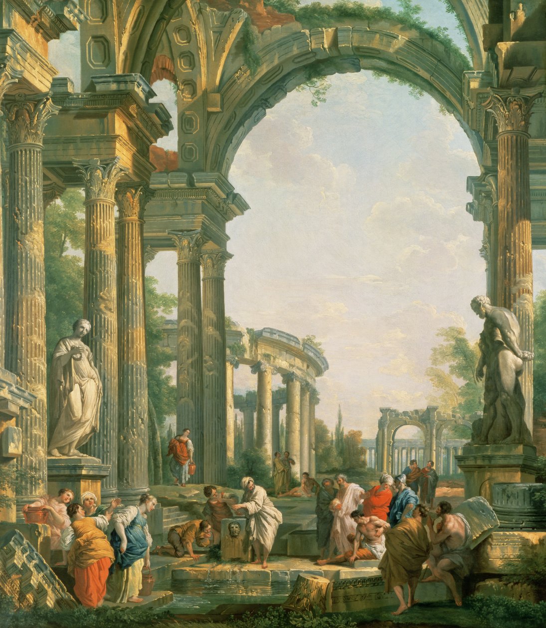 Klassiset rauniot, 1700-luku tekijältä Giovanni Paolo Pannini