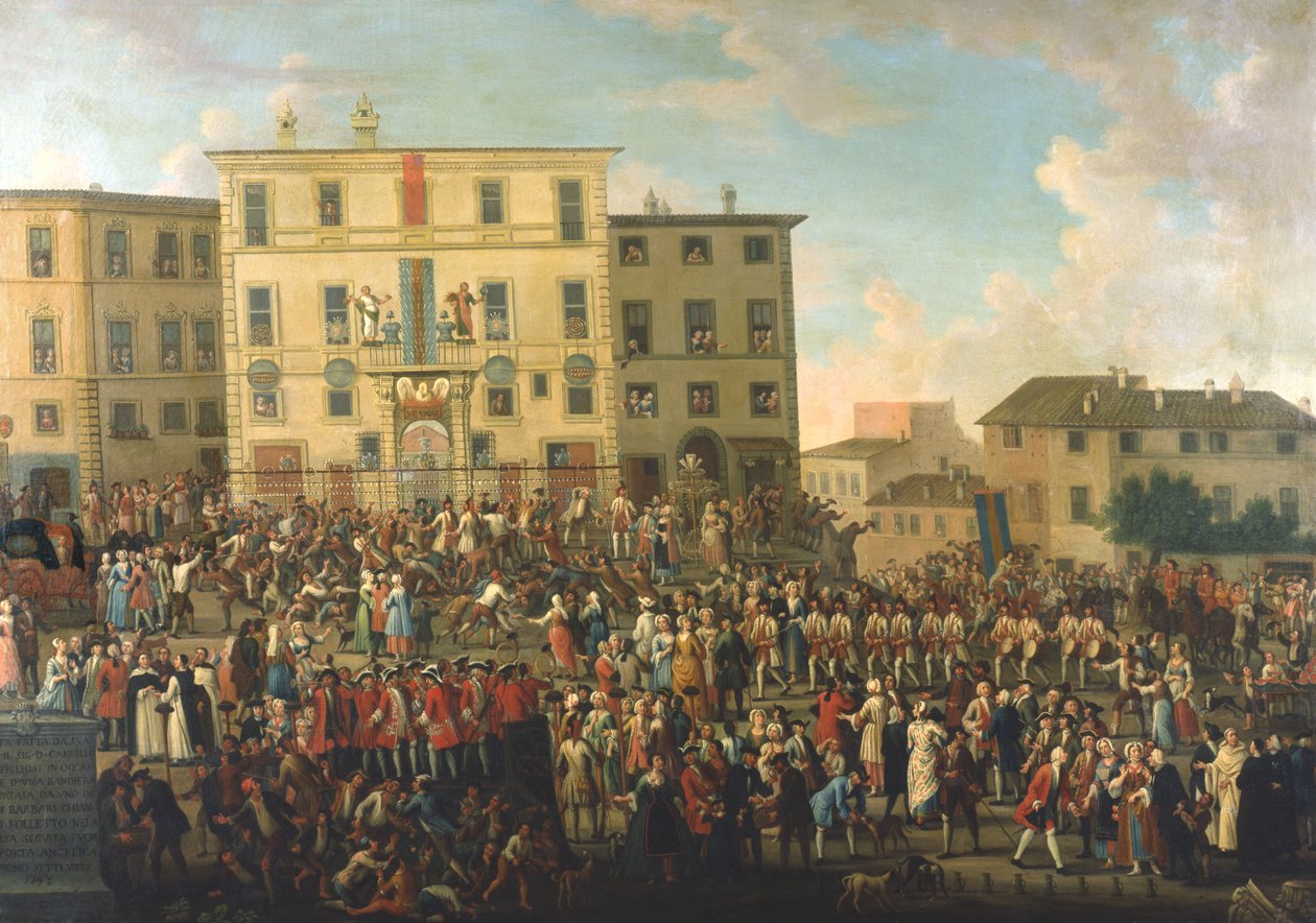 Festivaali Palazzo Rospigliosin puutarhassa tekijältä Giovanni Reder