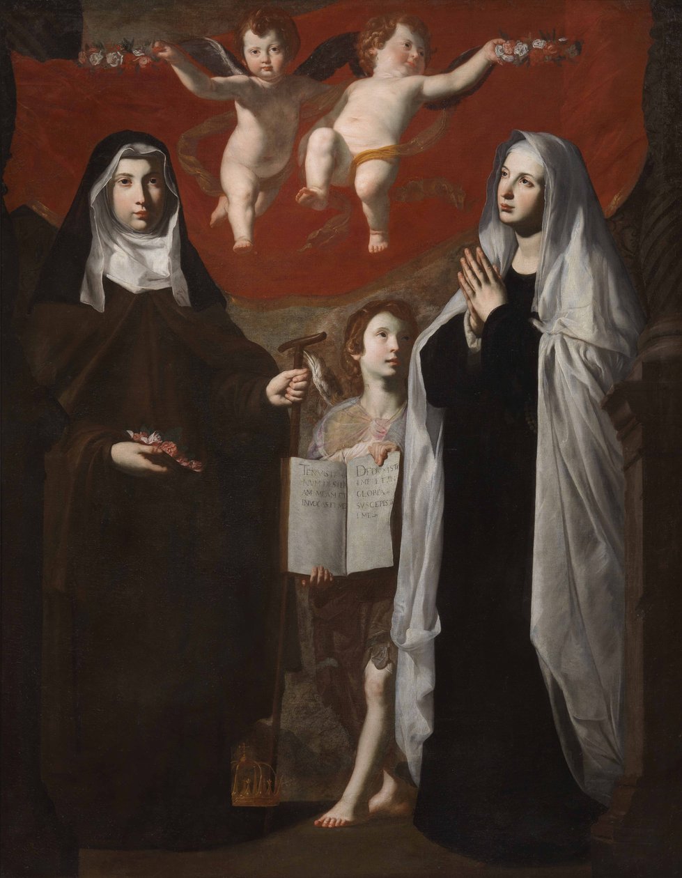 Santa Elisabetta ja joulupukki Francesca Romana tekijältä Giovanni Ricca