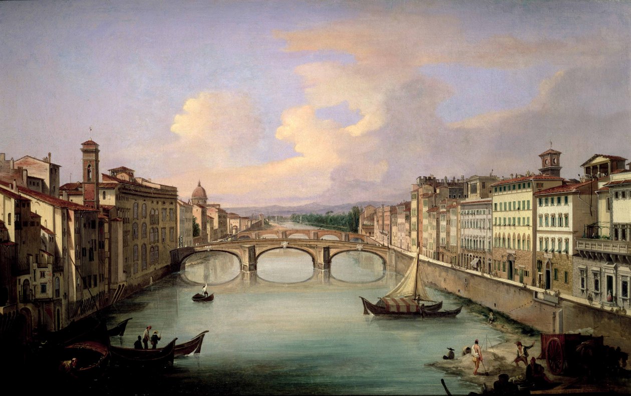 Firenze Ponte Vecchiolta tekijältä Giovanni Signorini