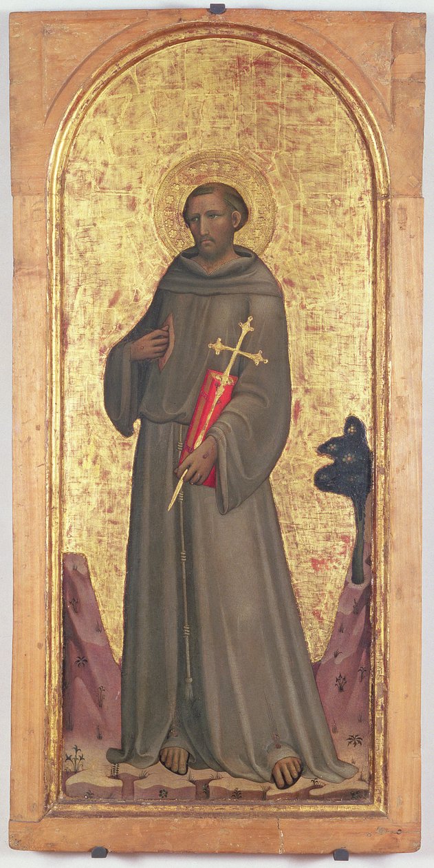 Pyhä Franciscus (tempera paneelissa) tekijältä Giovanni dal Ponte