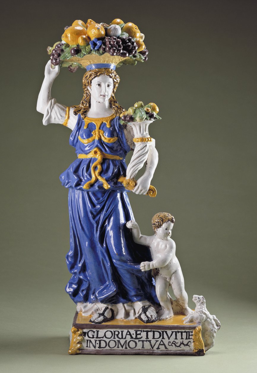 Dovizia (lasitettu terrakotta) tekijältä Giovanni della Robbia