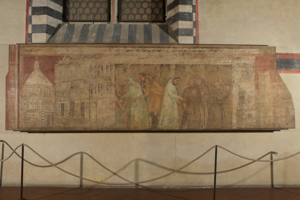 Harmaiden veljien saapuminen Firenzeen tekijältä Giovanni di Niccolo del Biondo
