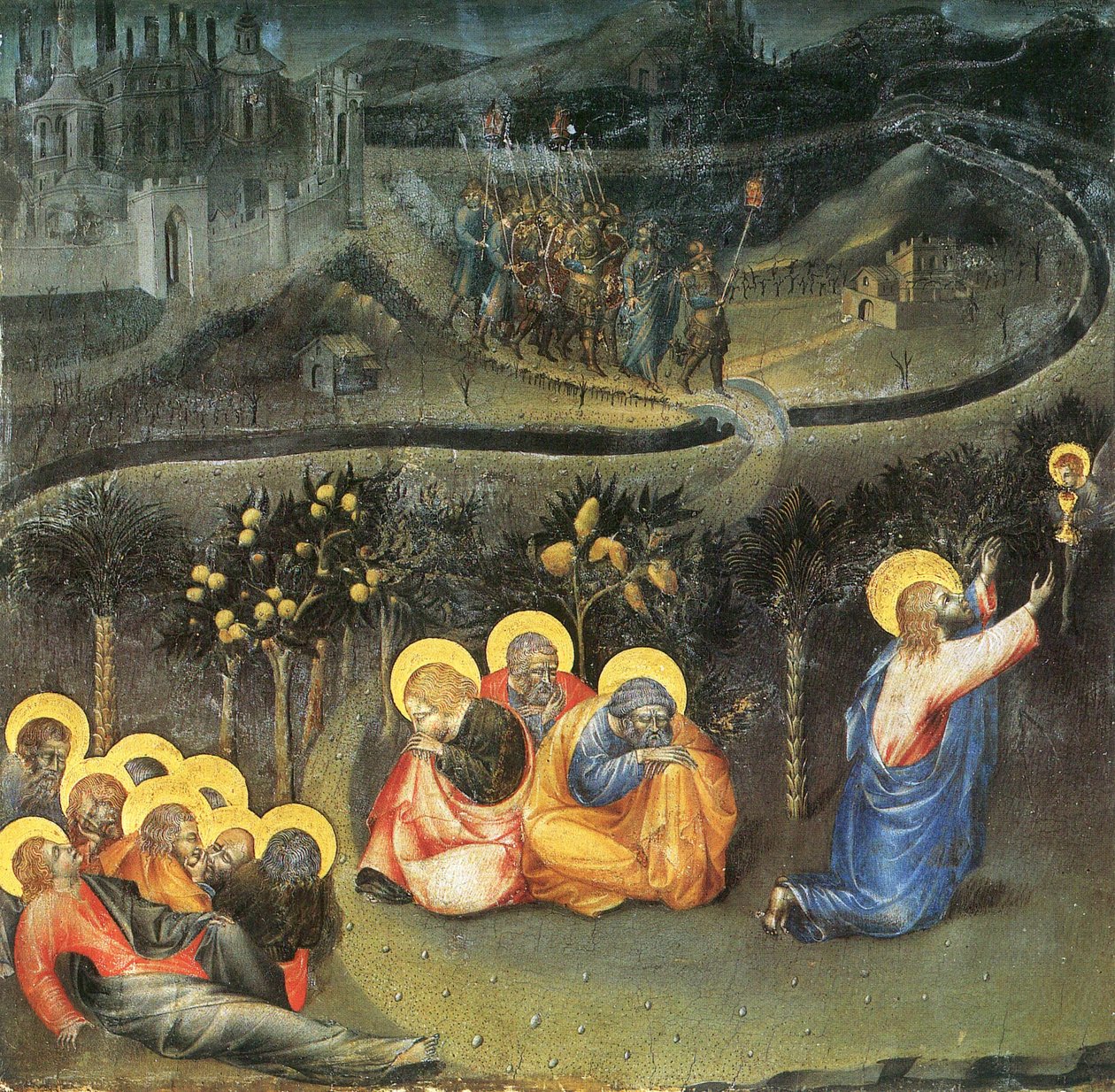 Christus im garten Getsemanen Giovanni di Paolo tekijältä Giovanni di Paolo