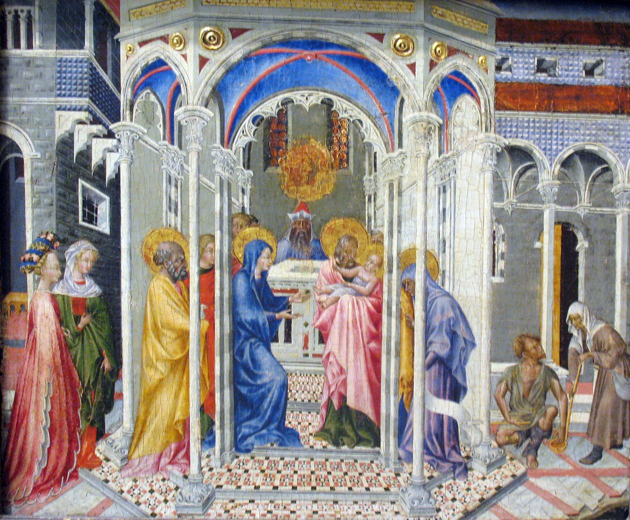 Kristuksen esittely temppelissä tekijältä Giovanni di Paolo