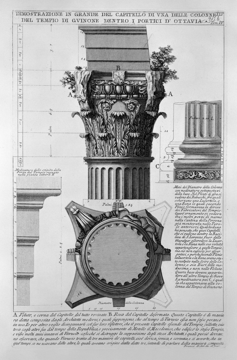 Portico di Ottavia tekijältä Giovanni Battista Piranesi