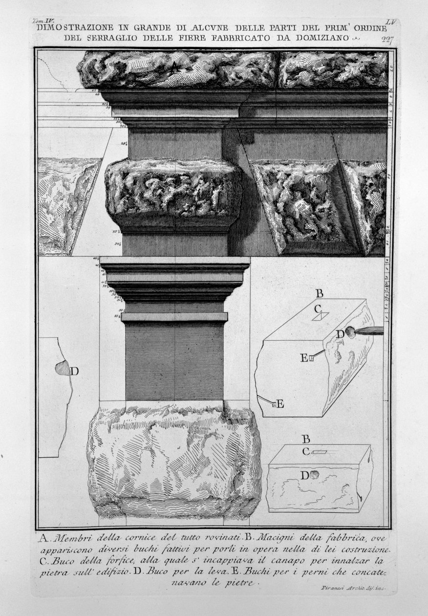 Seraglio delle Fiere tekijältä Giovanni Battista Piranesi