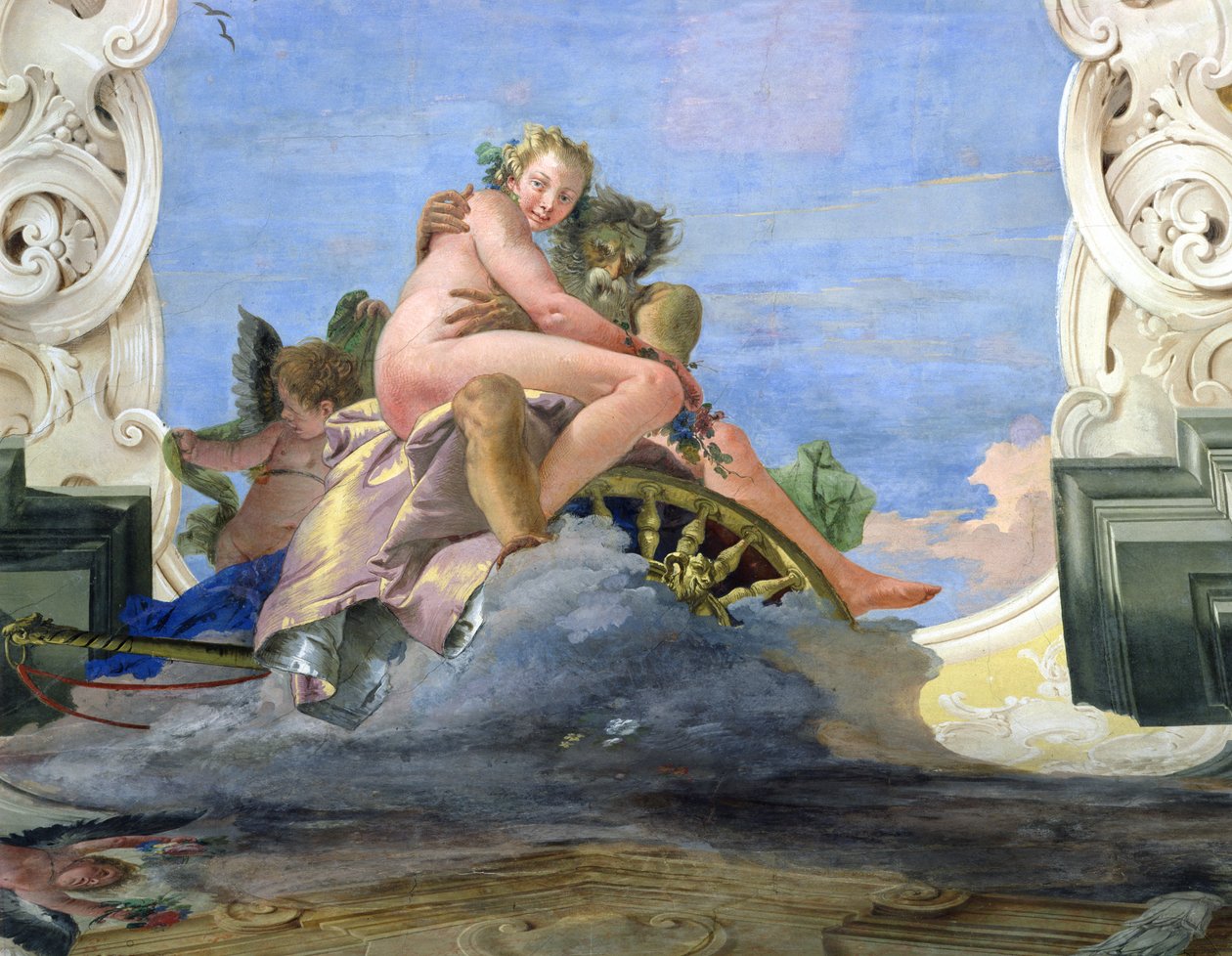 Pluto Raiskaa Proserpiiniä tekijältä Giovanni Battista Tiepolo