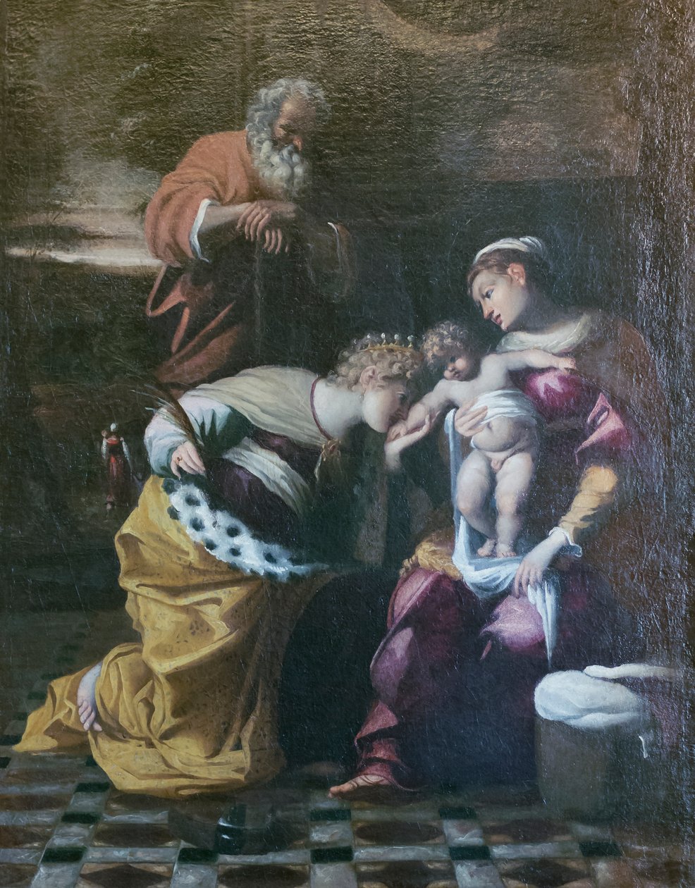 Pyhän Katariinan Aleksandrialaisen mystiset häät noin vuonna 1600 tekijältä Giovanni (1575 1655) Donducci