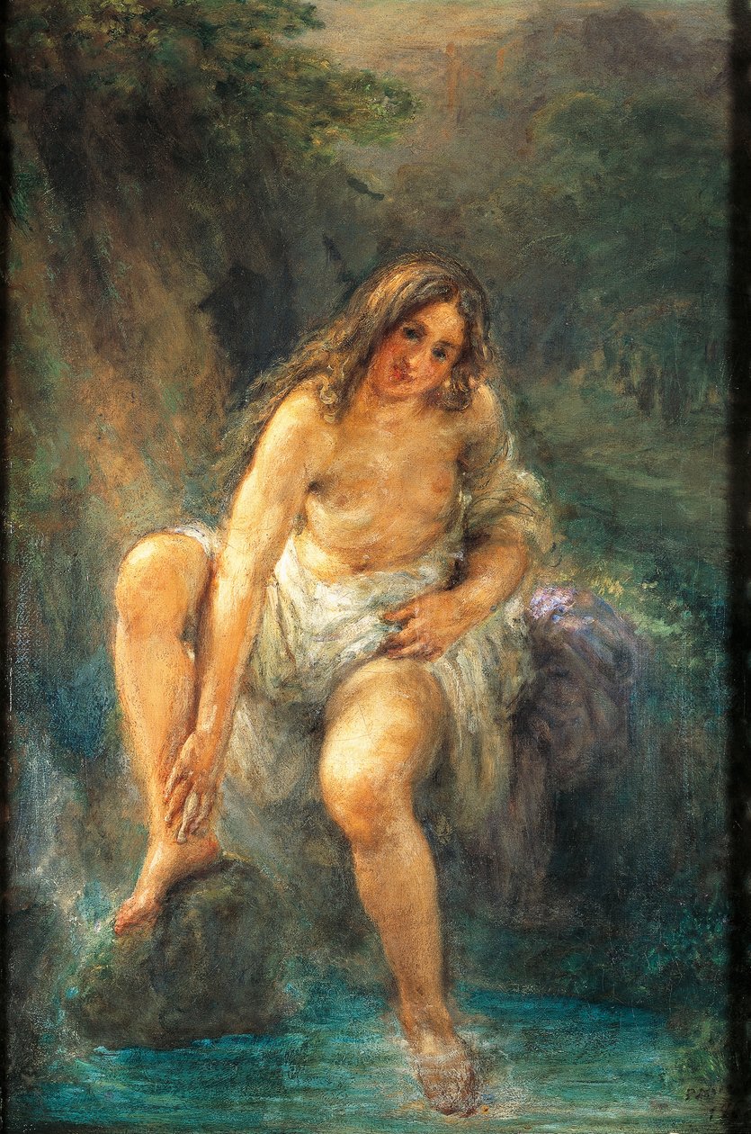 Giovanni Carnovalin uimari, joka tunnetaan nimellä The Piccio (1804-1873) tekijältä Giovanni Carnovali