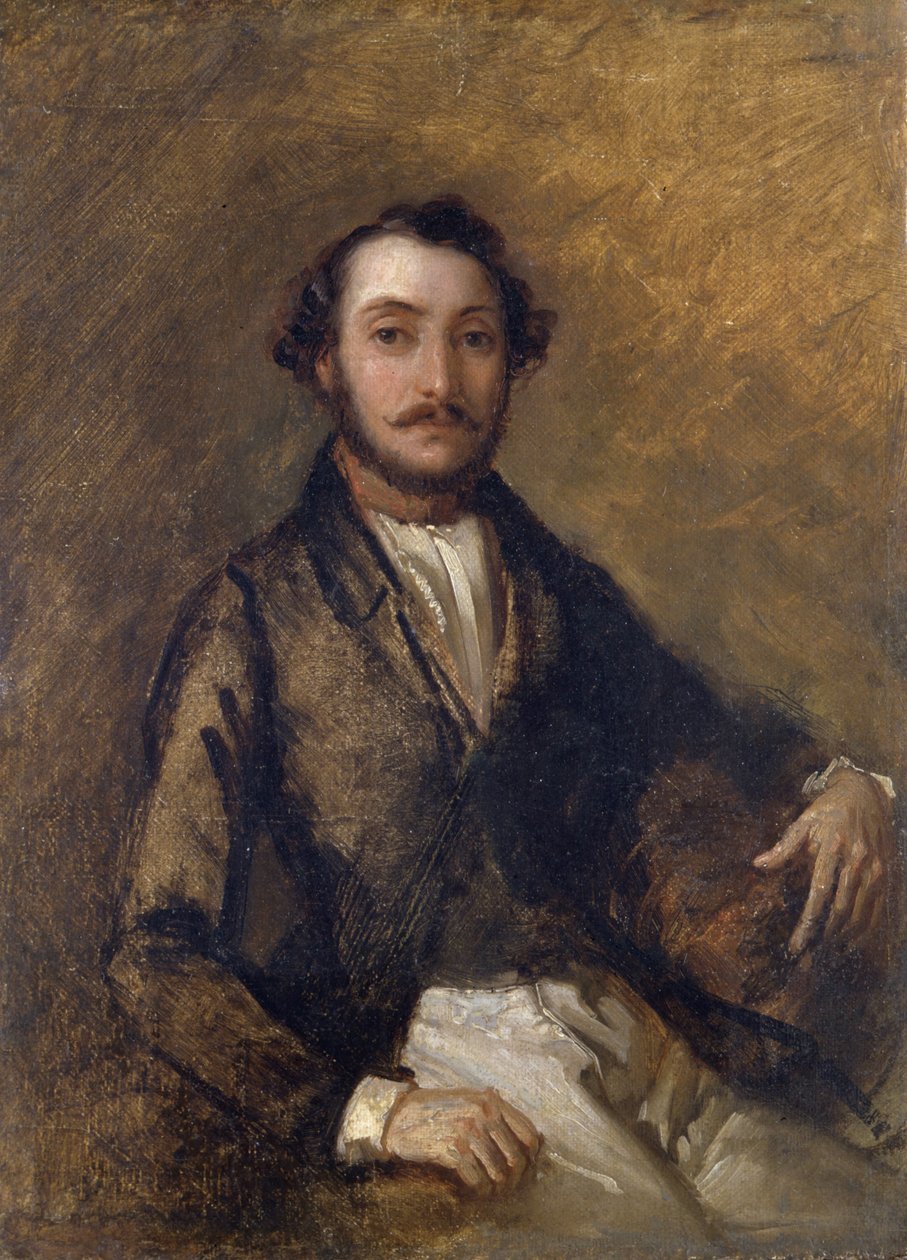 Gaetano Donizettin (1797-1848), italialaisen säveltäjän muotokuva. Giovanni Carnovalin maalaus dit il Piccio (1804-1873) tekijältä Giovanni Carnovali